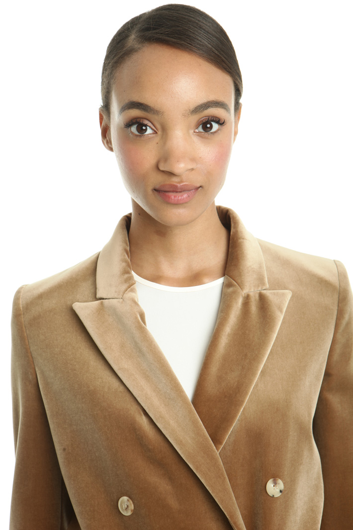 Blazer lungo in velluto Fashion Market Blazer lungo in velluto Fashion Market