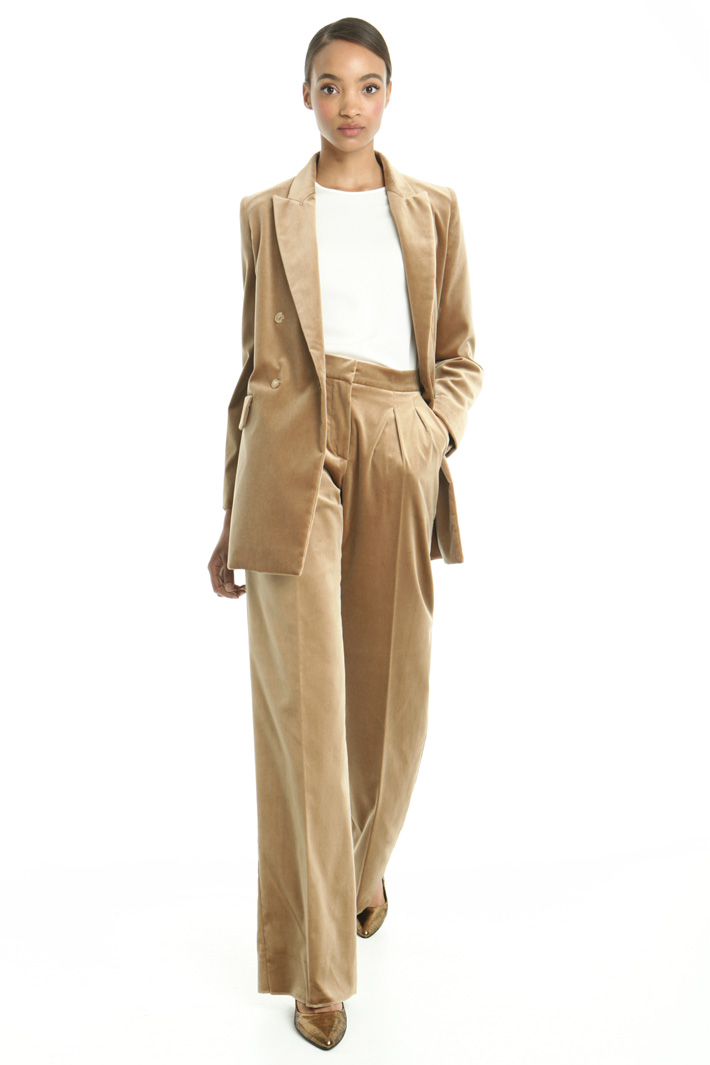 Blazer lungo in velluto Fashion Market Blazer lungo in velluto Fashion Market