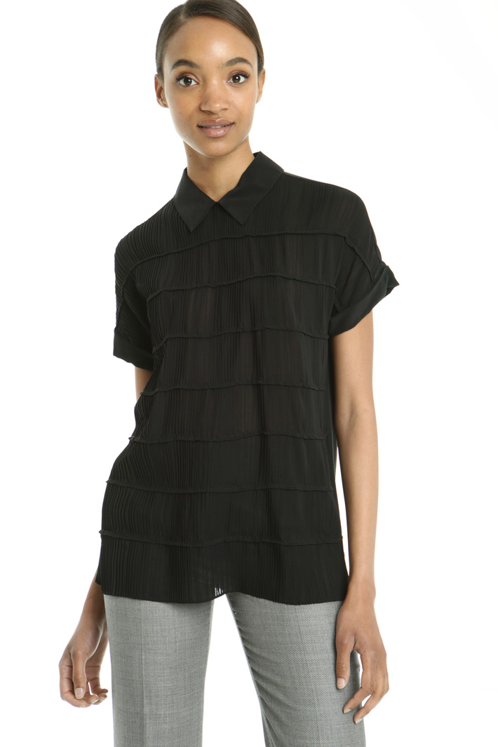 Casacca in georgette di seta Fashion Market Casacca in georgette di seta Fashion Market