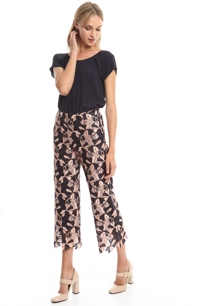 Pantalone in pizzo macramé Fashion Market Pantalone in pizzo macramé Fashion Market