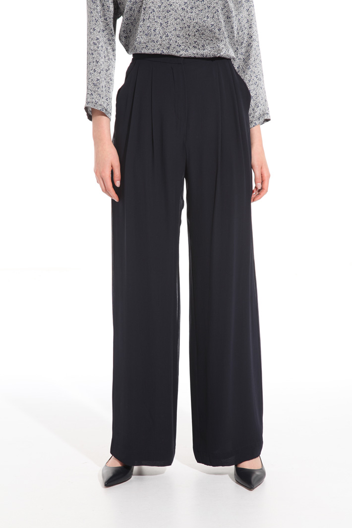 Pantalone in georgette di seta Fashion Market Pantalone in georgette di seta Fashion Market