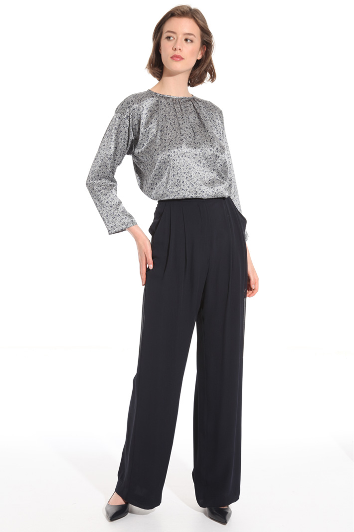 Pantalone in georgette di seta Fashion Market Pantalone in georgette di seta Fashion Market
