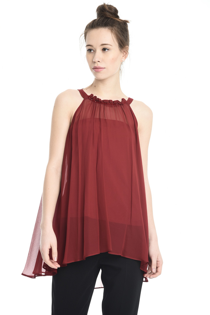 Top fluido in georgette Fashion Market Top fluido in georgette Fashion Market