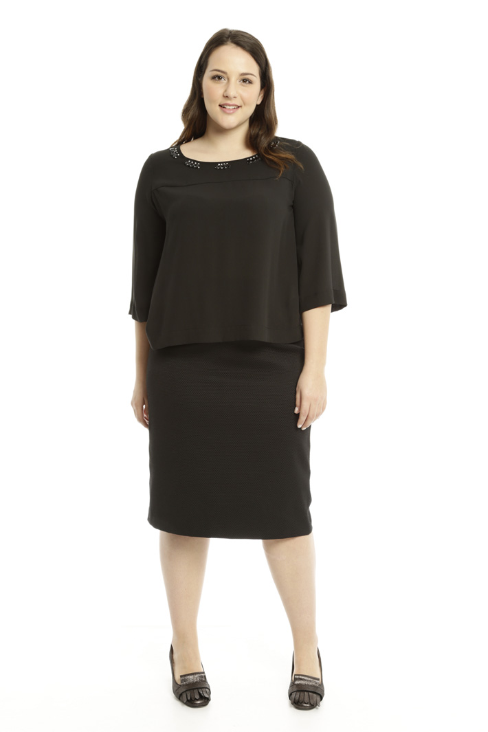 Blusa fluida con ricamo Fashion Market Blusa fluida con ricamo Fashion Market