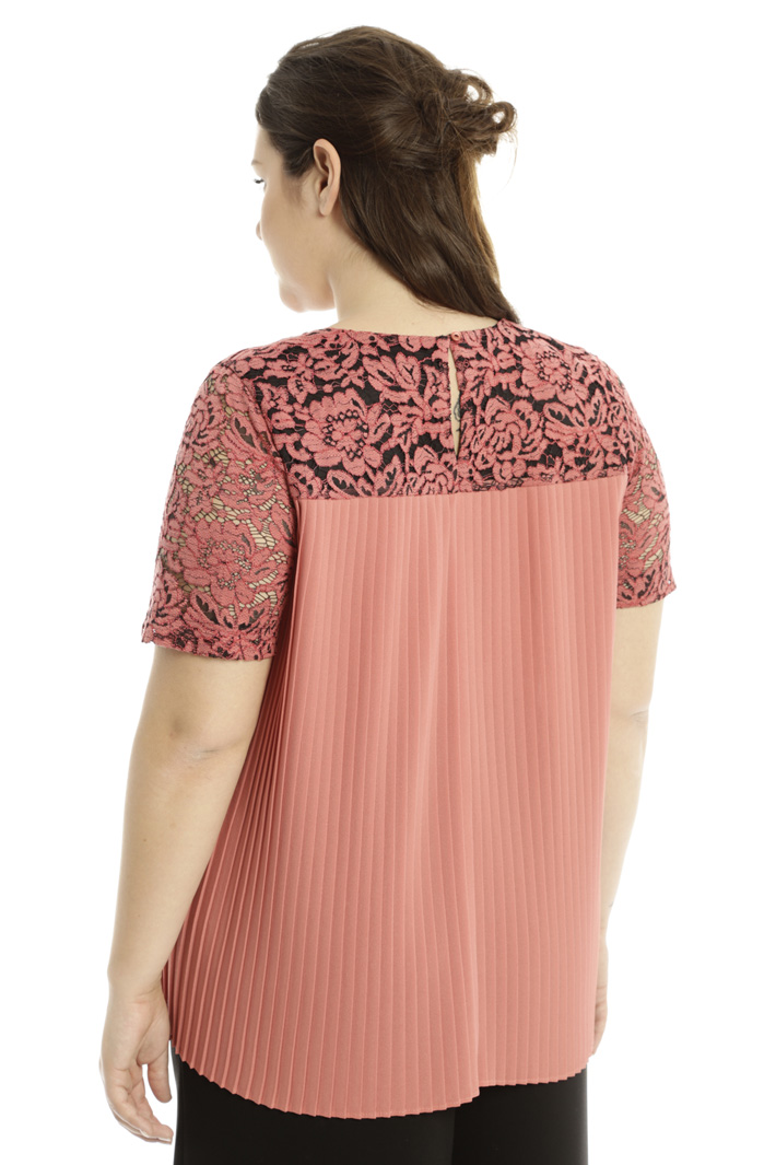 Top in pizzo e tessuto plissé Fashion Market Top in pizzo e tessuto plissé Fashion Market