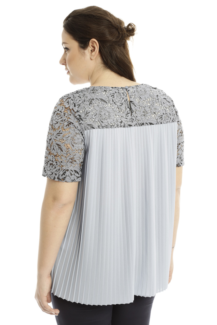Top in pizzo e tessuto plissé Fashion Market Top in pizzo e tessuto plissé Fashion Market