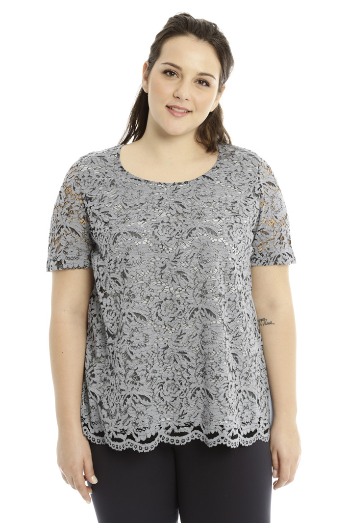 Top in pizzo e tessuto plissé Fashion Market Top in pizzo e tessuto plissé Fashion Market