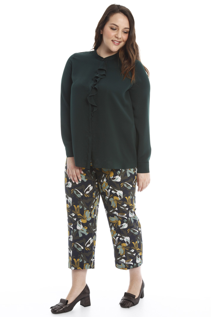 Casacca in raso con rouches Fashion Market Casacca in raso con rouches Fashion Market