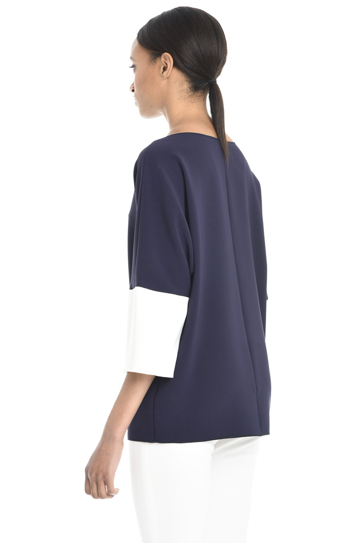 Blusa in cady di triacetato Fashion Market Blusa in cady di triacetato Fashion Market