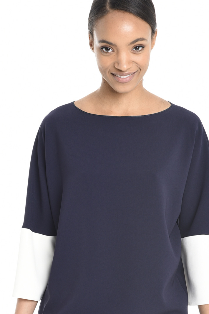 Blusa in cady di triacetato Fashion Market Blusa in cady di triacetato Fashion Market