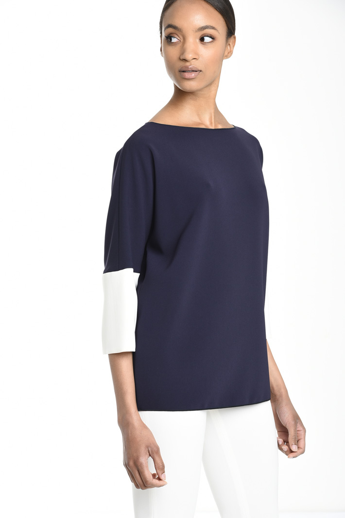 Blusa in cady di triacetato Fashion Market Blusa in cady di triacetato Fashion Market