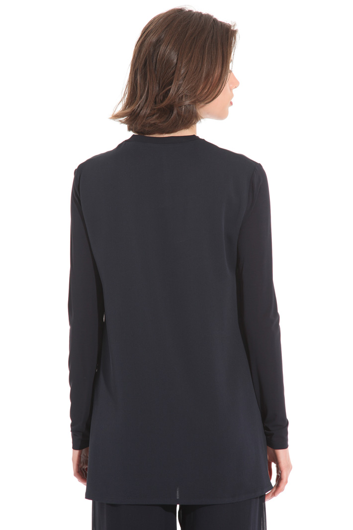 Casacca in jersey e crepe Fashion Market Casacca in jersey e crepe Fashion Market