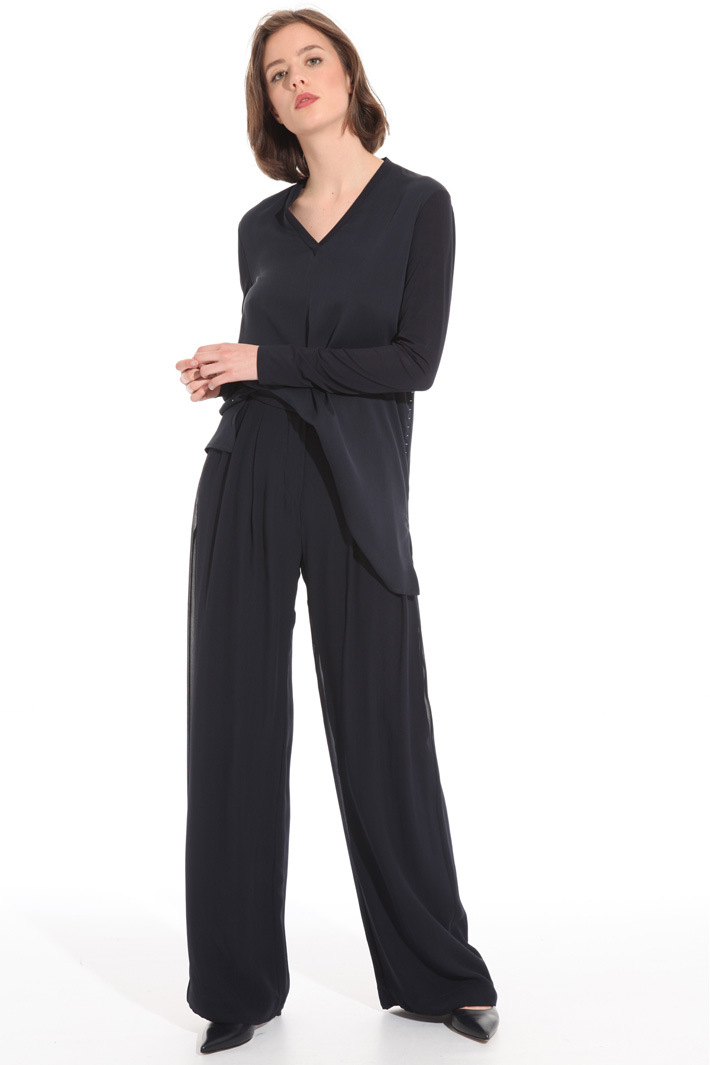 Casacca in jersey e crepe Fashion Market Casacca in jersey e crepe Fashion Market