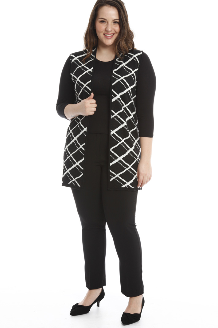 Gilet lungo jacquard Fashion Market Gilet lungo jacquard Fashion Market