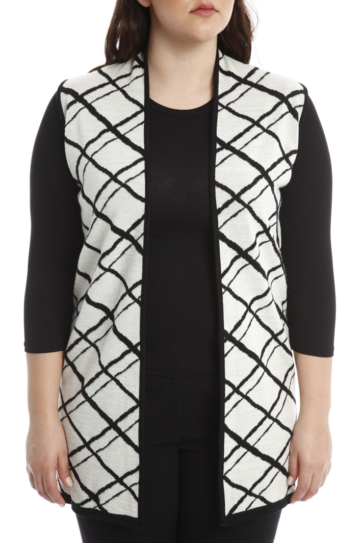 Gilet lungo jacquard Fashion Market Gilet lungo jacquard Fashion Market
