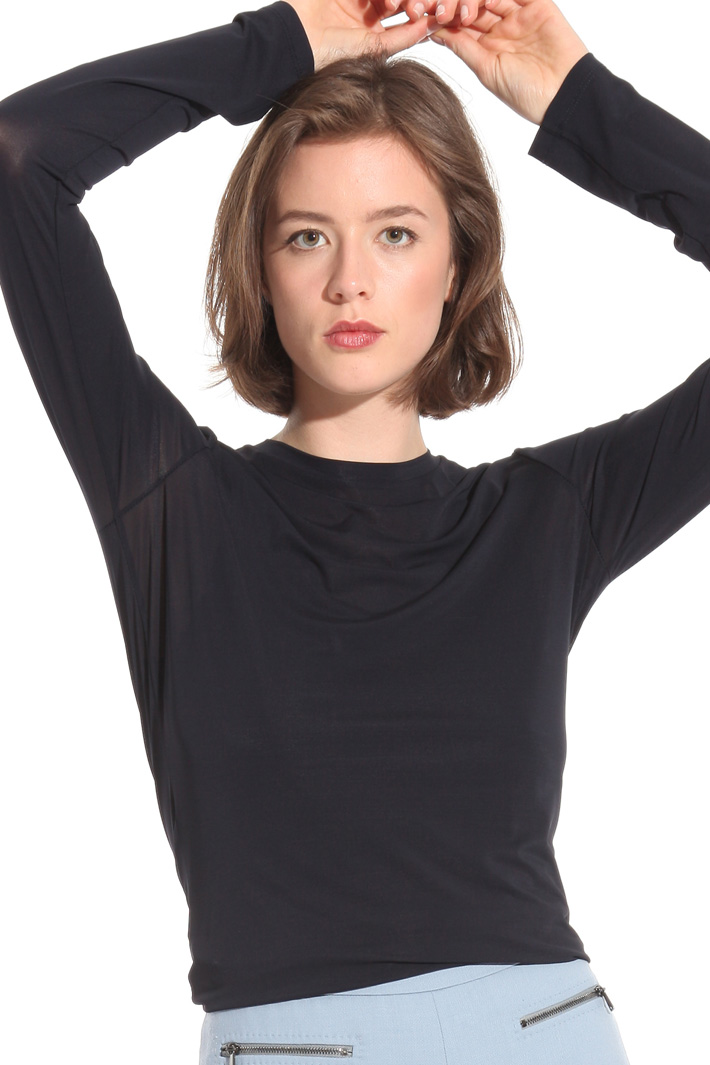 T-shirt in jersey crepe Fashion Market T-shirt in jersey crepe Fashion Market