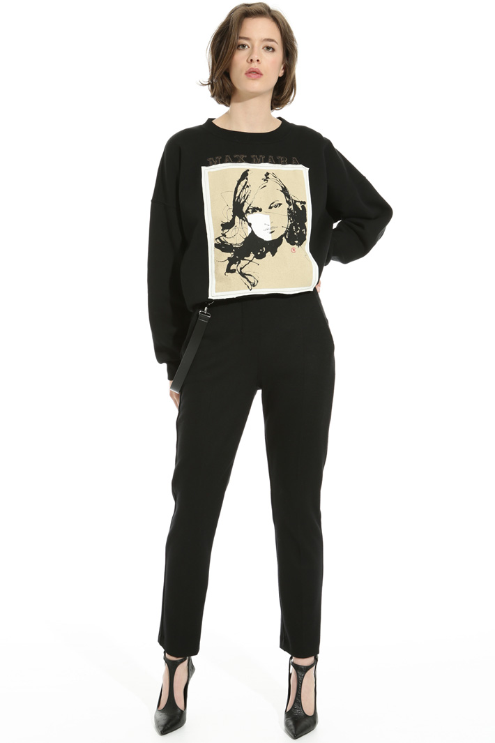 Pantalone in jersey di lana Fashion Market Pantalone in jersey di lana Fashion Market