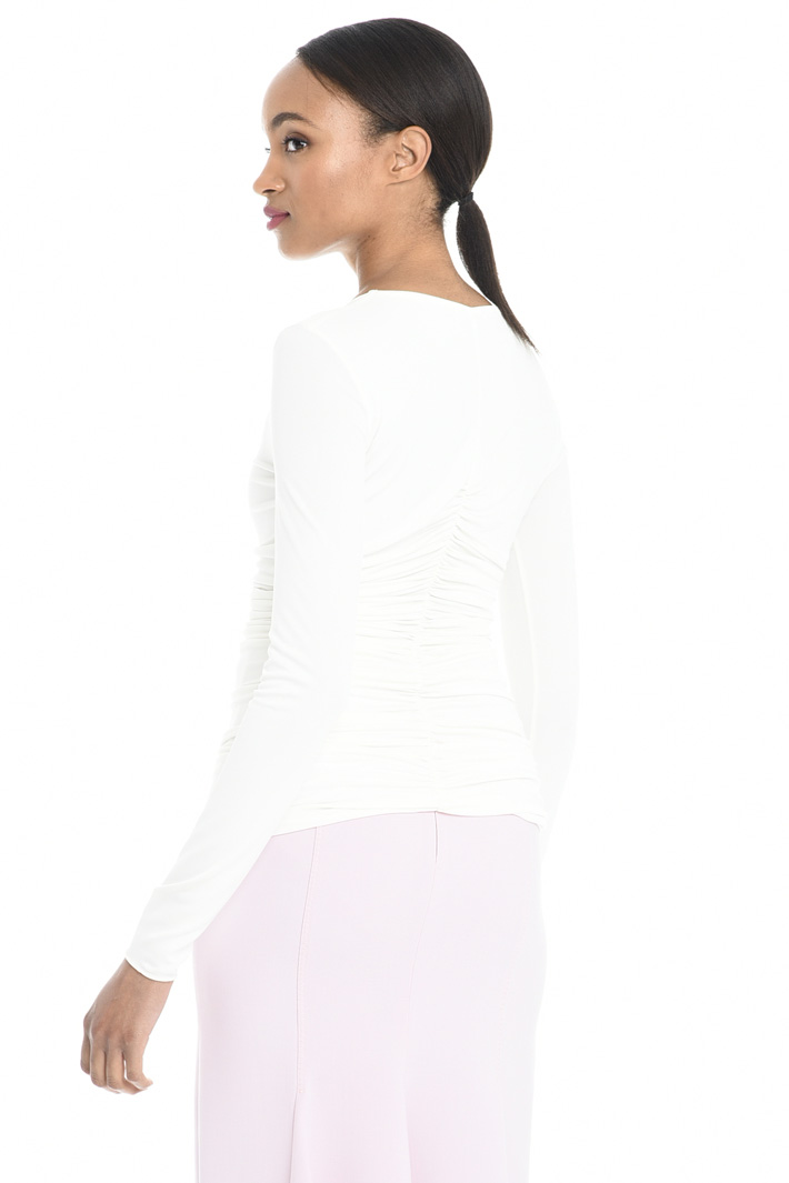 Top in jersey crepe Fashion Market Top in jersey crepe Fashion Market