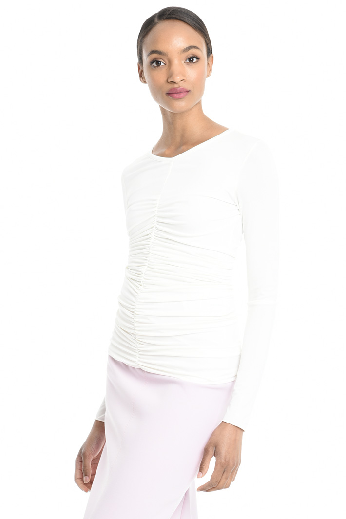 Top in jersey crepe Fashion Market Top in jersey crepe Fashion Market