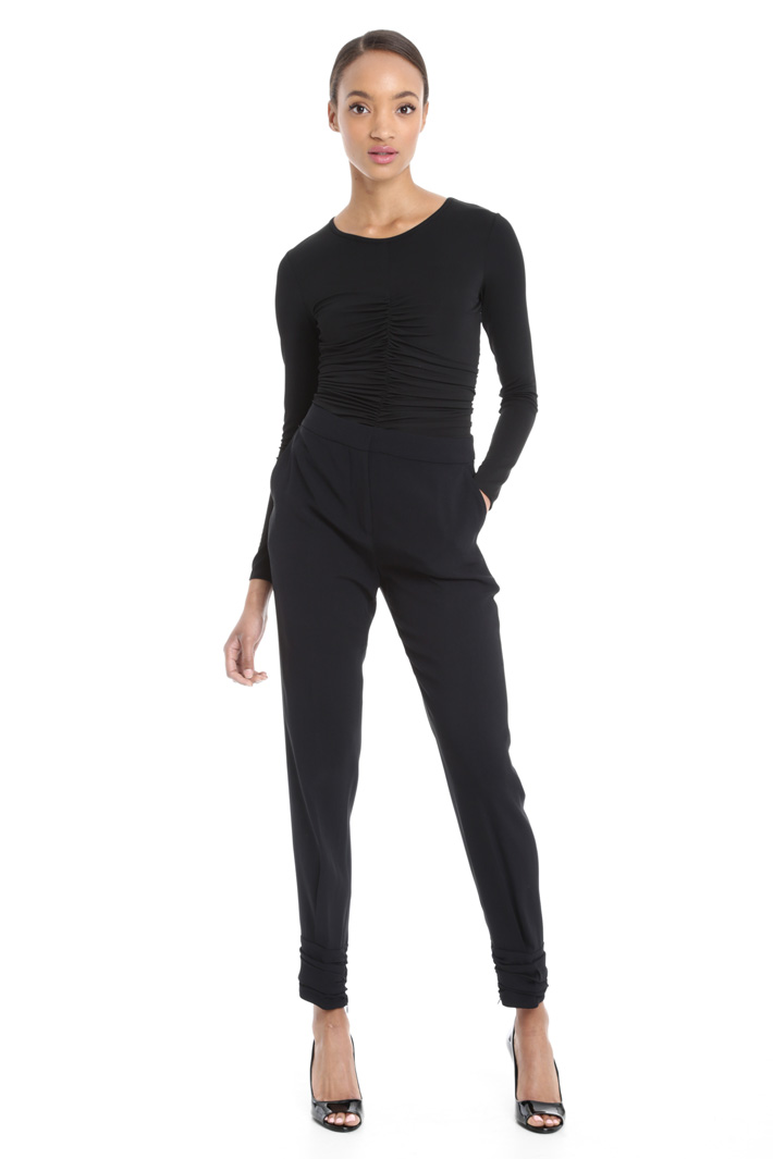 Top in jersey crepe Fashion Market Top in jersey crepe Fashion Market