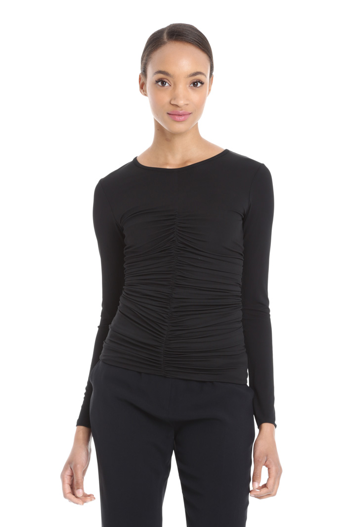 Top in jersey crepe Fashion Market Top in jersey crepe Fashion Market
