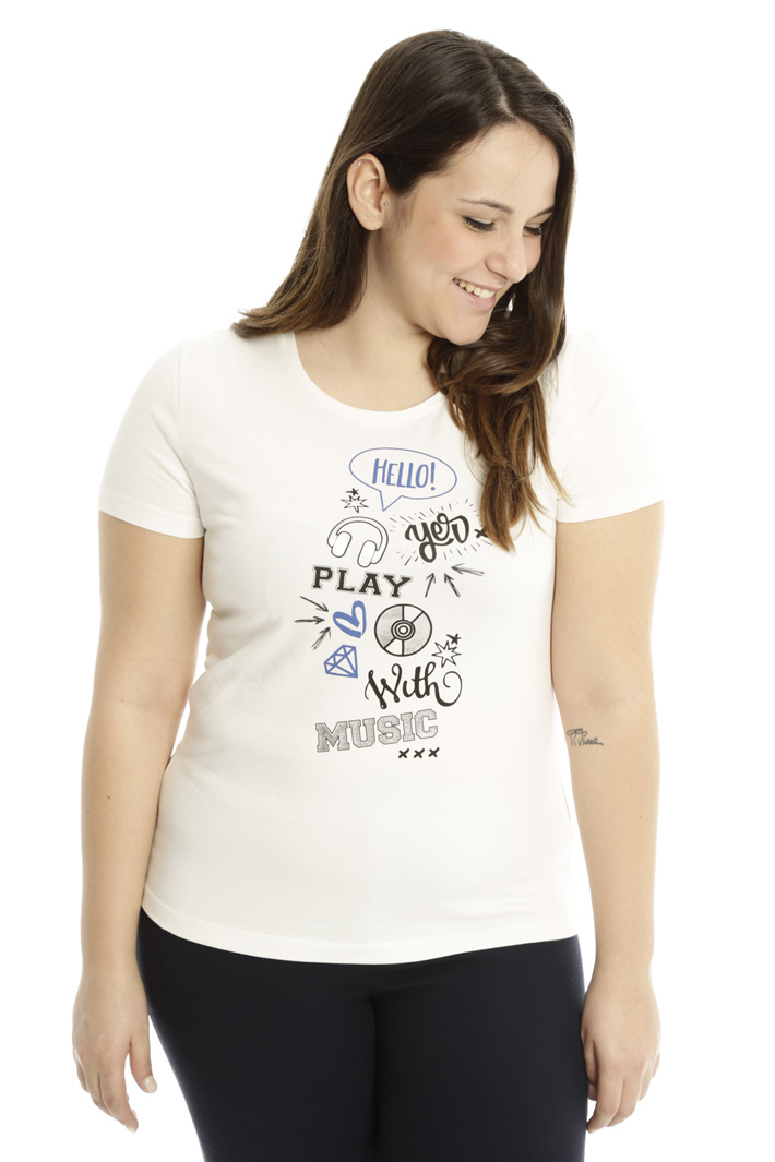 T-shirt in jersey di cotone Fashion Market T-shirt in jersey di cotone Fashion Market