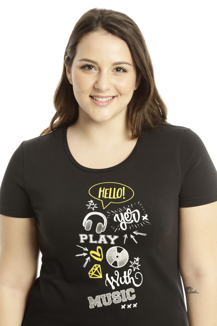 T-shirt in jersey di cotone Fashion Market T-shirt in jersey di cotone Fashion Market