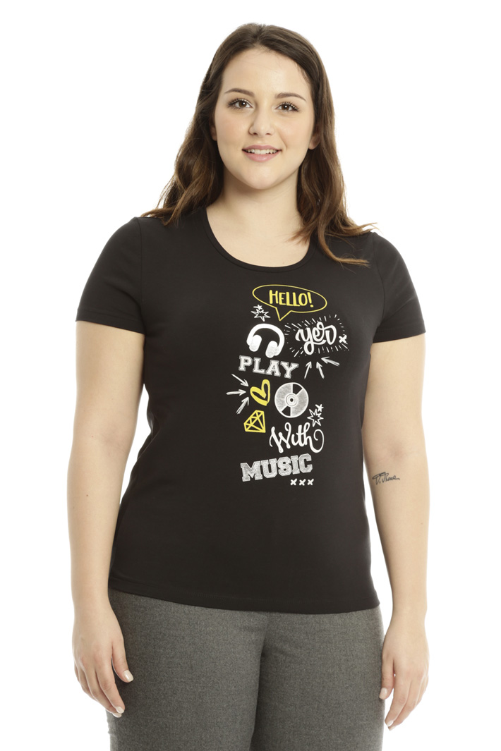 T-shirt in jersey di cotone Fashion Market T-shirt in jersey di cotone Fashion Market