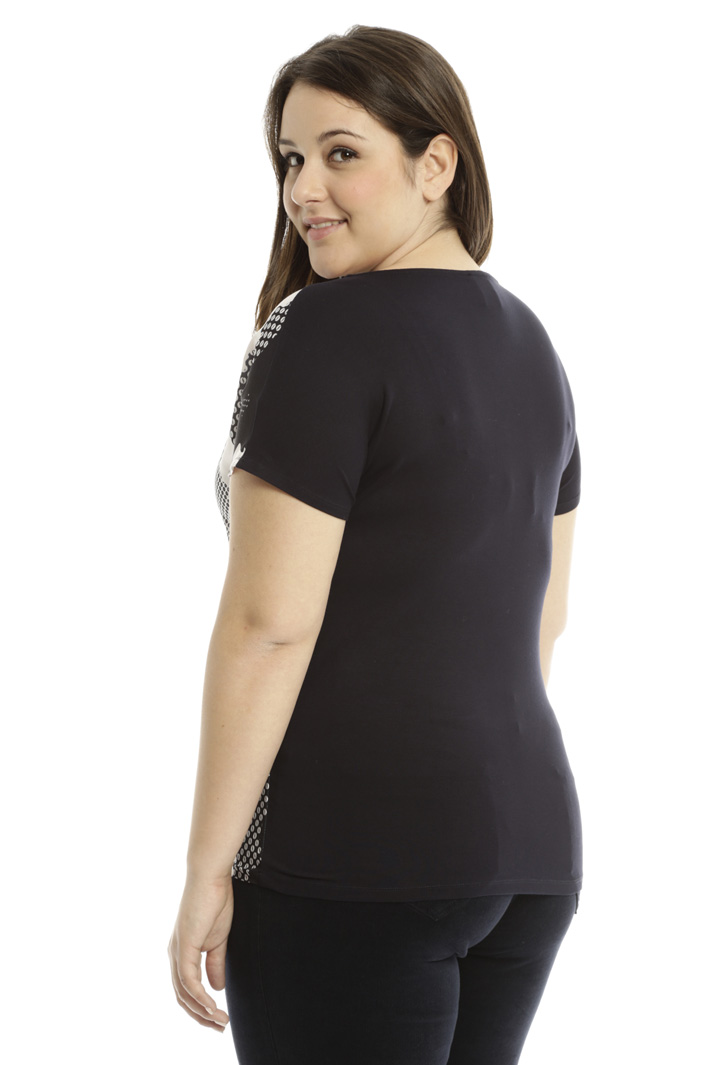 Top in jersey e crepe Fashion Market Top in jersey e crepe Fashion Market
