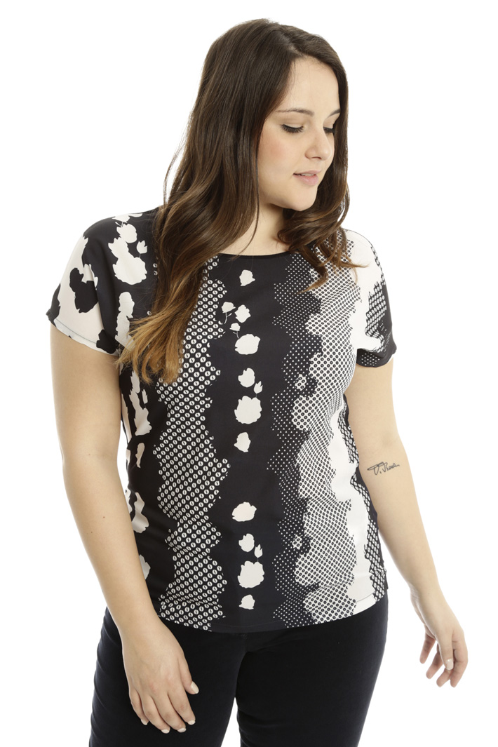 Top in jersey e crepe Fashion Market Top in jersey e crepe Fashion Market