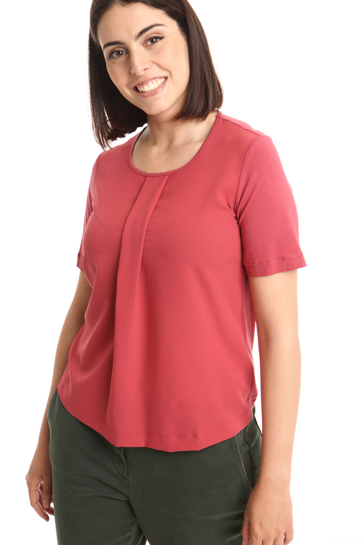T-shirt con piega decor Fashion Market T-shirt con piega decor Fashion Market