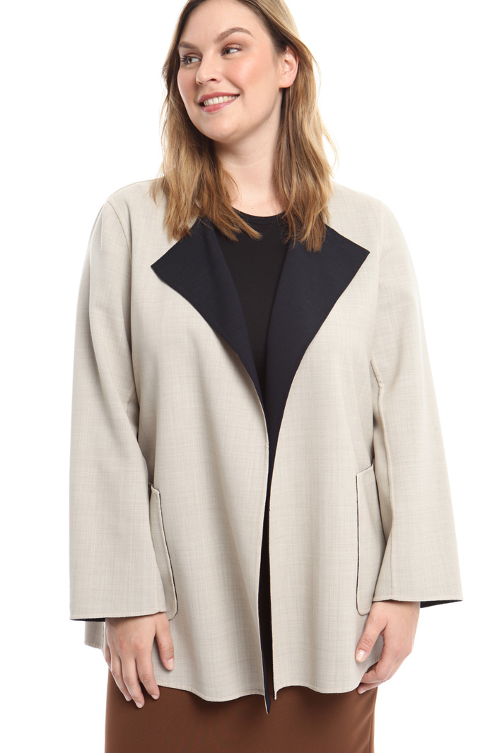 Giacca reversibile in crepe Fashion Market Giacca reversibile in crepe Fashion Market