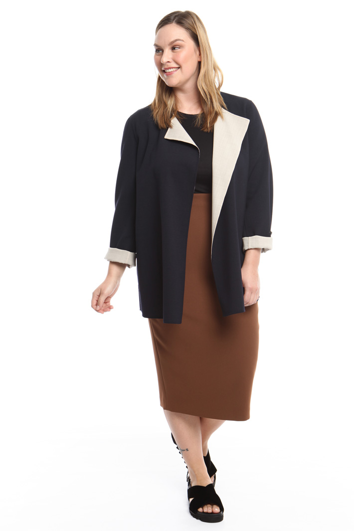 Giacca reversibile in crepe Fashion Market Giacca reversibile in crepe Fashion Market