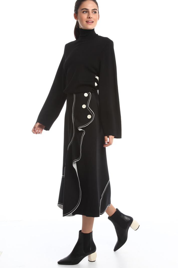 Gonna svasata in cady Fashion Market Gonna svasata in cady Fashion Market