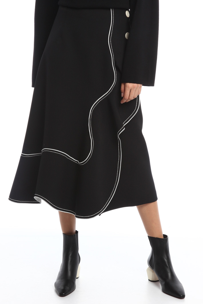 Gonna svasata in cady Fashion Market Gonna svasata in cady Fashion Market