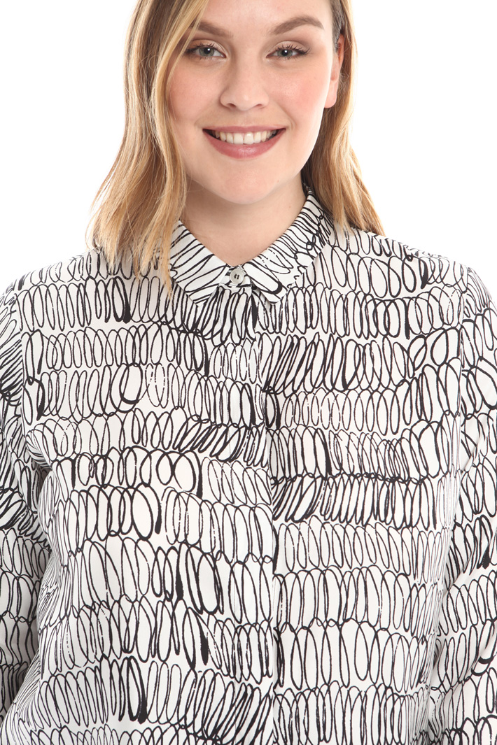 Camicia in twill stampato Fashion Market Camicia in twill stampato Fashion Market