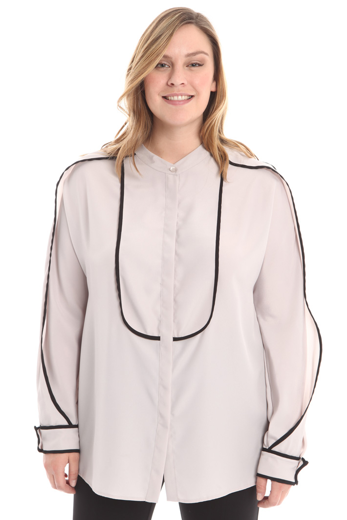 Camicia con profili contrasto Fashion Market Camicia con profili contrasto Fashion Market