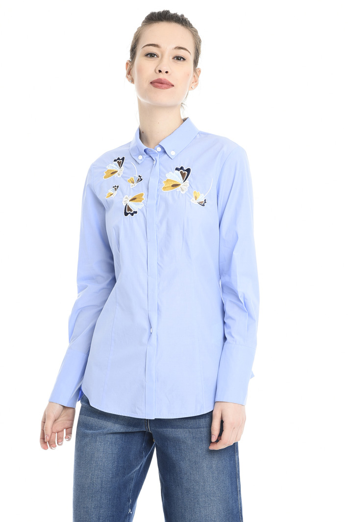 Camicia in cotone con ricamo Fashion Market Camicia in cotone con ricamo Fashion Market