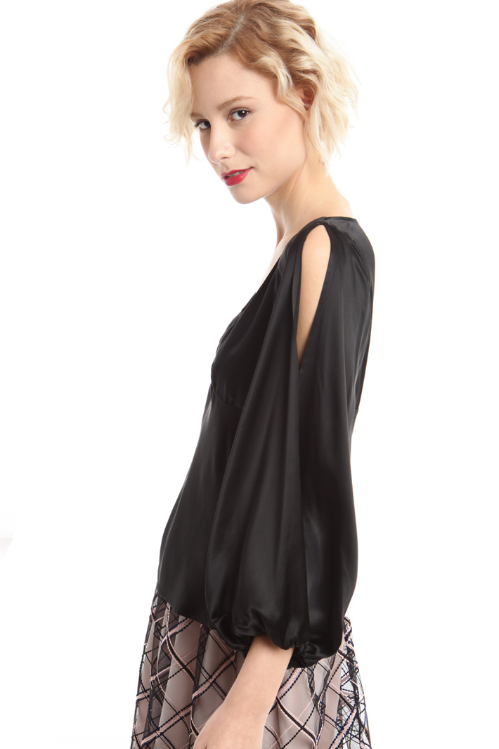Top in raso di viscosa Fashion Market Top in raso di viscosa Fashion Market
