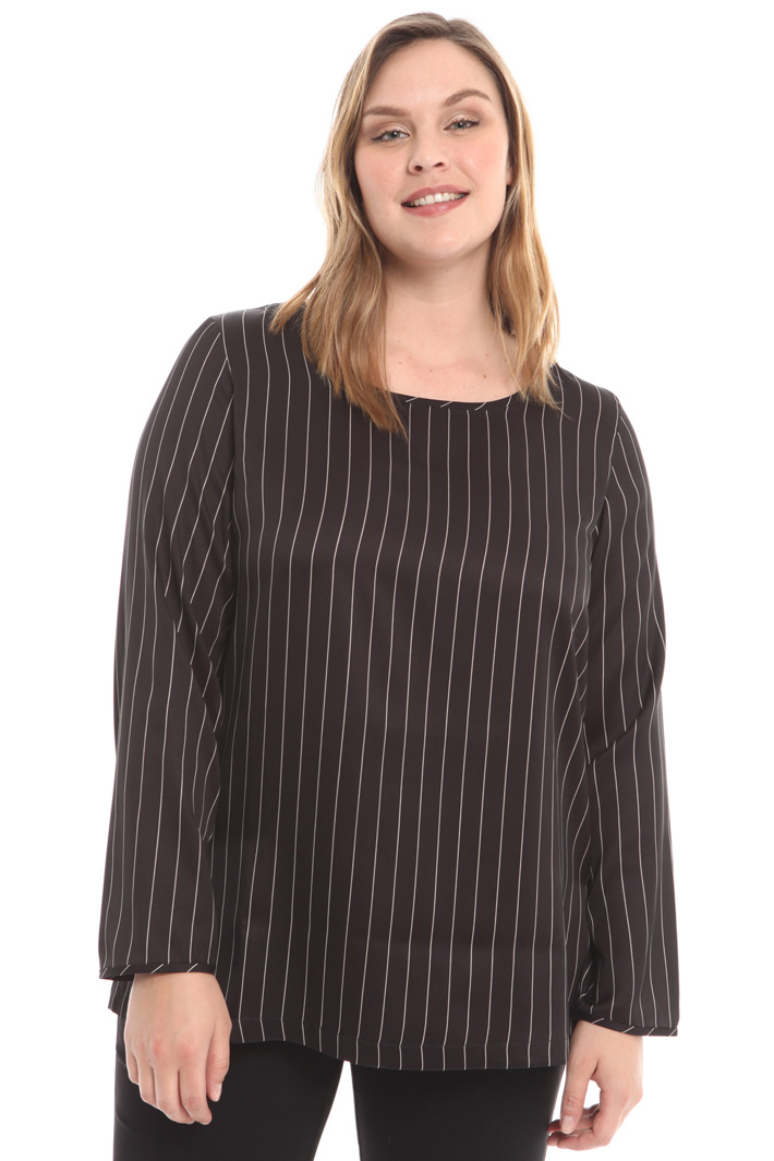 Casacca ampia in twill rigato Fashion Market Casacca ampia in twill rigato Fashion Market