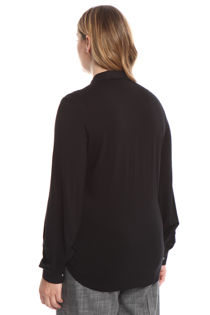 Camicia in popeline e jersey Fashion Market Camicia in popeline e jersey Fashion Market