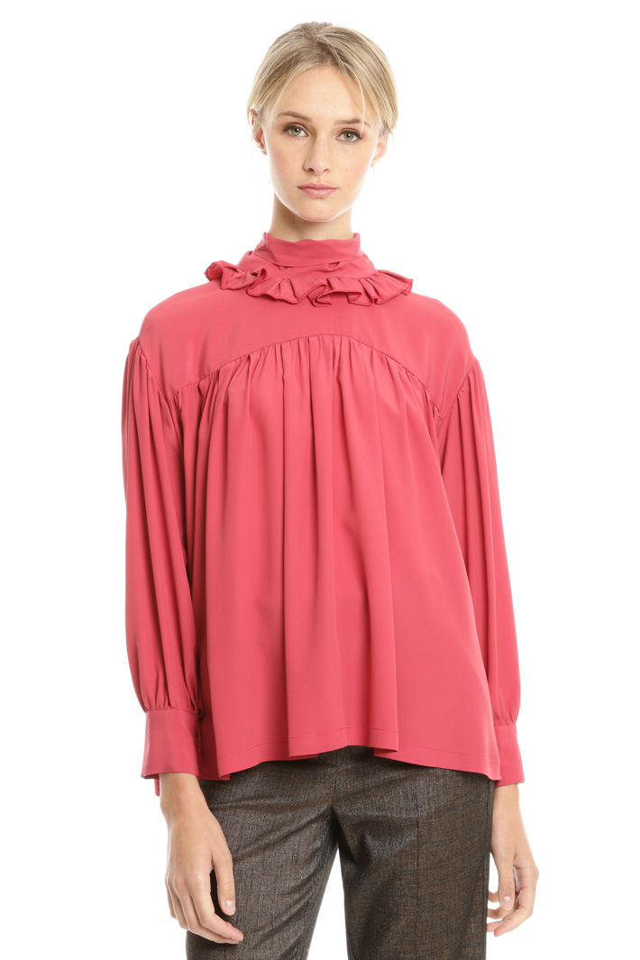 Blusa over con collo alto Fashion Market Blusa over con collo alto Fashion Market
