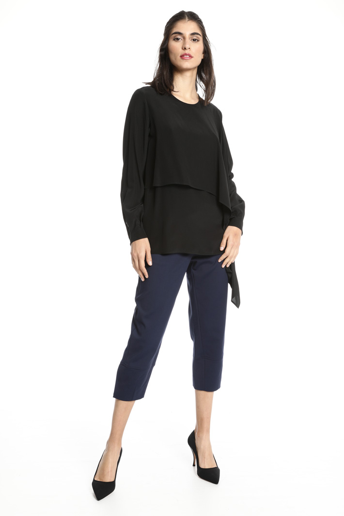 Blusa con pannello sovrapposto Fashion Market Blusa con pannello sovrapposto Fashion Market
