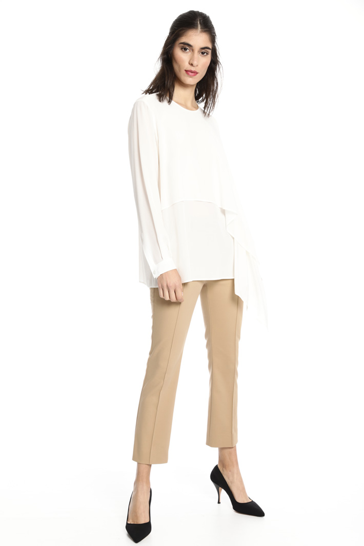 Blusa con pannello sovrapposto Fashion Market Blusa con pannello sovrapposto Fashion Market