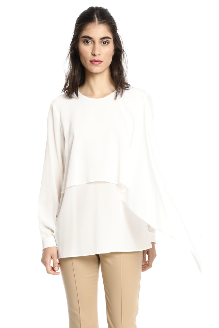 Blusa con pannello sovrapposto Fashion Market Blusa con pannello sovrapposto Fashion Market