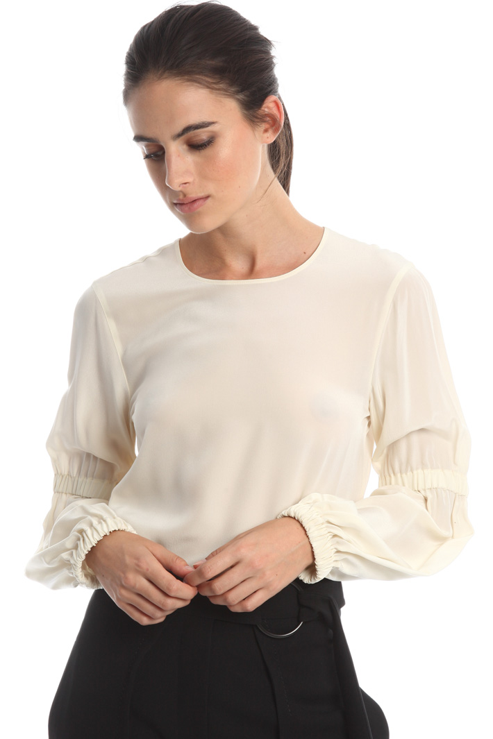 Blusa in crepe de chine Fashion Market Blusa in crepe de chine Fashion Market