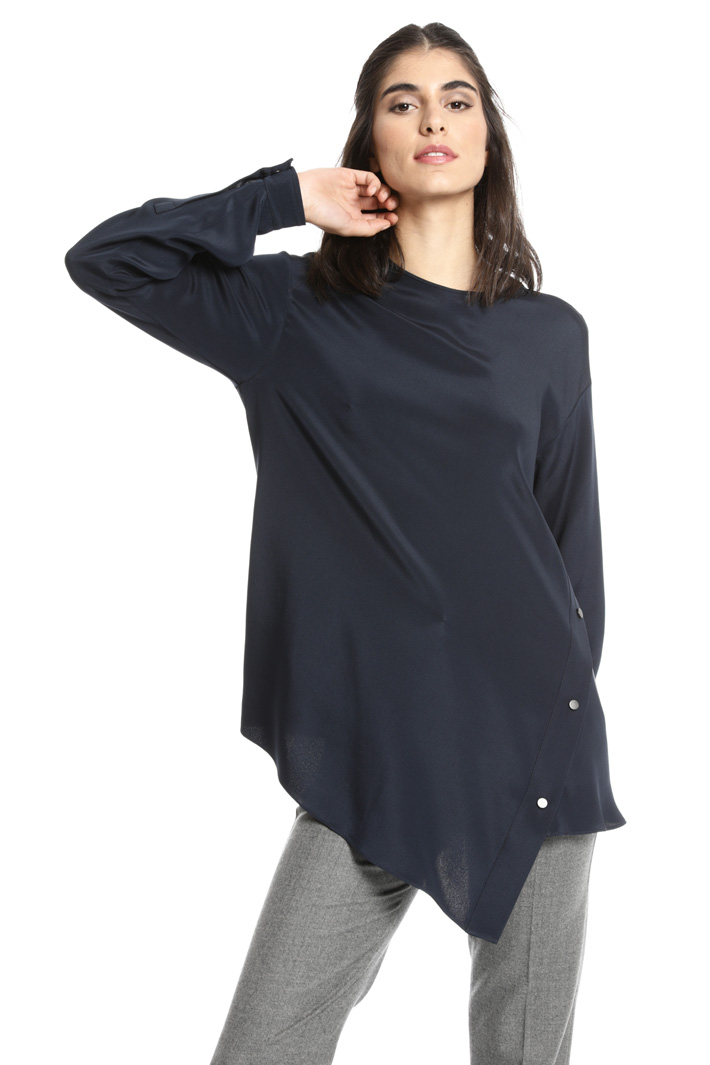 Blusa asimmetrica in seta Fashion Market Blusa asimmetrica in seta Fashion Market