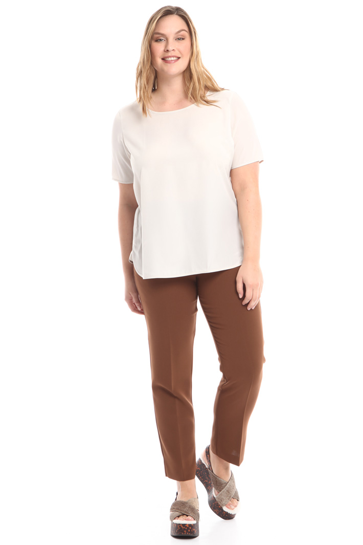 Pantalone dritto in cady Fashion Market Pantalone dritto in cady Fashion Market