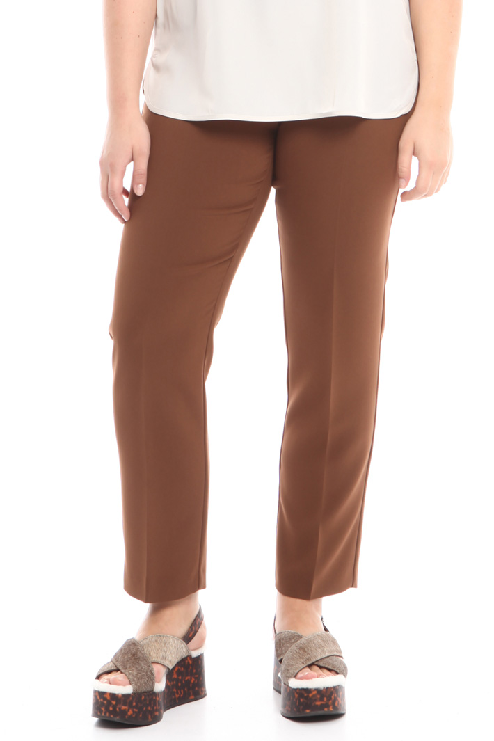 Pantalone dritto in cady Fashion Market Pantalone dritto in cady Fashion Market