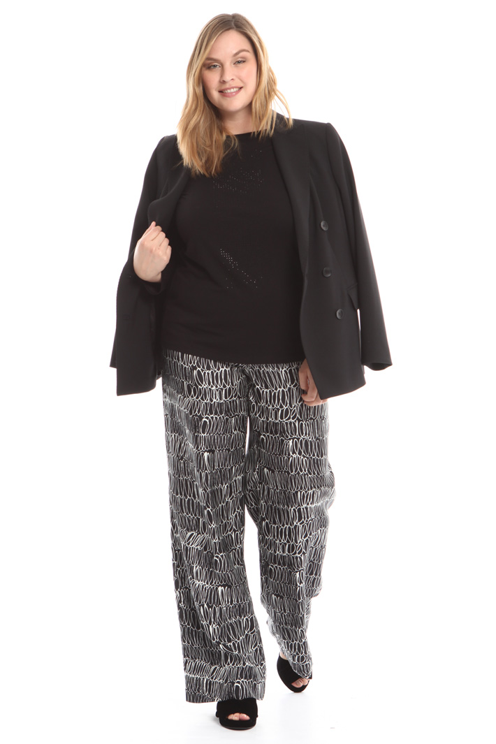 Pantalone in twill di seta Fashion Market Pantalone in twill di seta Fashion Market
